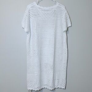 Elegant White Crochet Sweater for Women